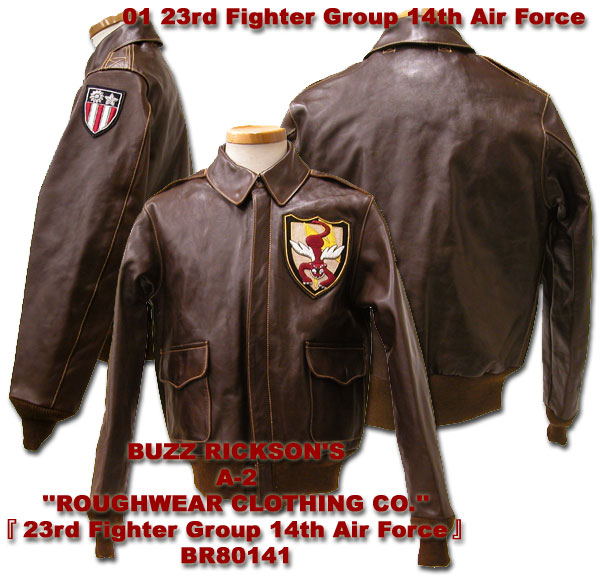 BUZZ@RICKSON'SioYN\Yj@A-2@"ROUGHWEAR@CLOTHING.CO."@w23rd@Fighter@Group@14th@Air@Forcex@BR80141
